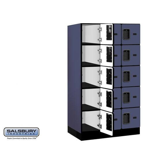 Designer Wood Locker — 5 Tier, 3 Wide