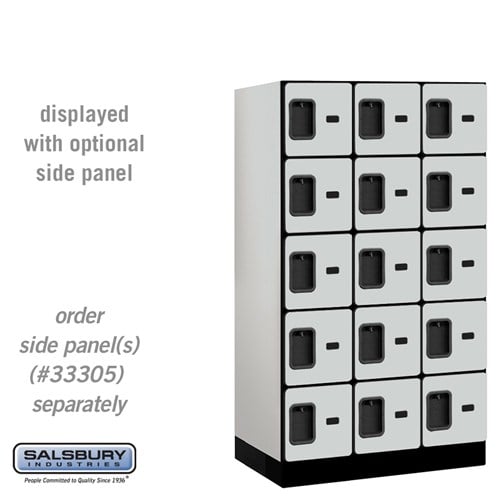 Designer Wood Locker — 5 Tier, 3 Wide