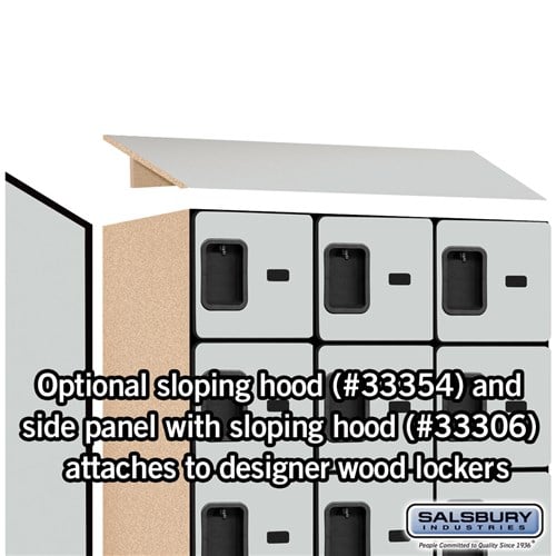 Designer Wood Locker — 5 Tier, 3 Wide