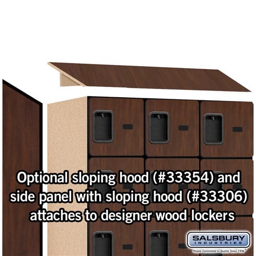Designer Wood Locker — 5 Tier, 3 Wide
