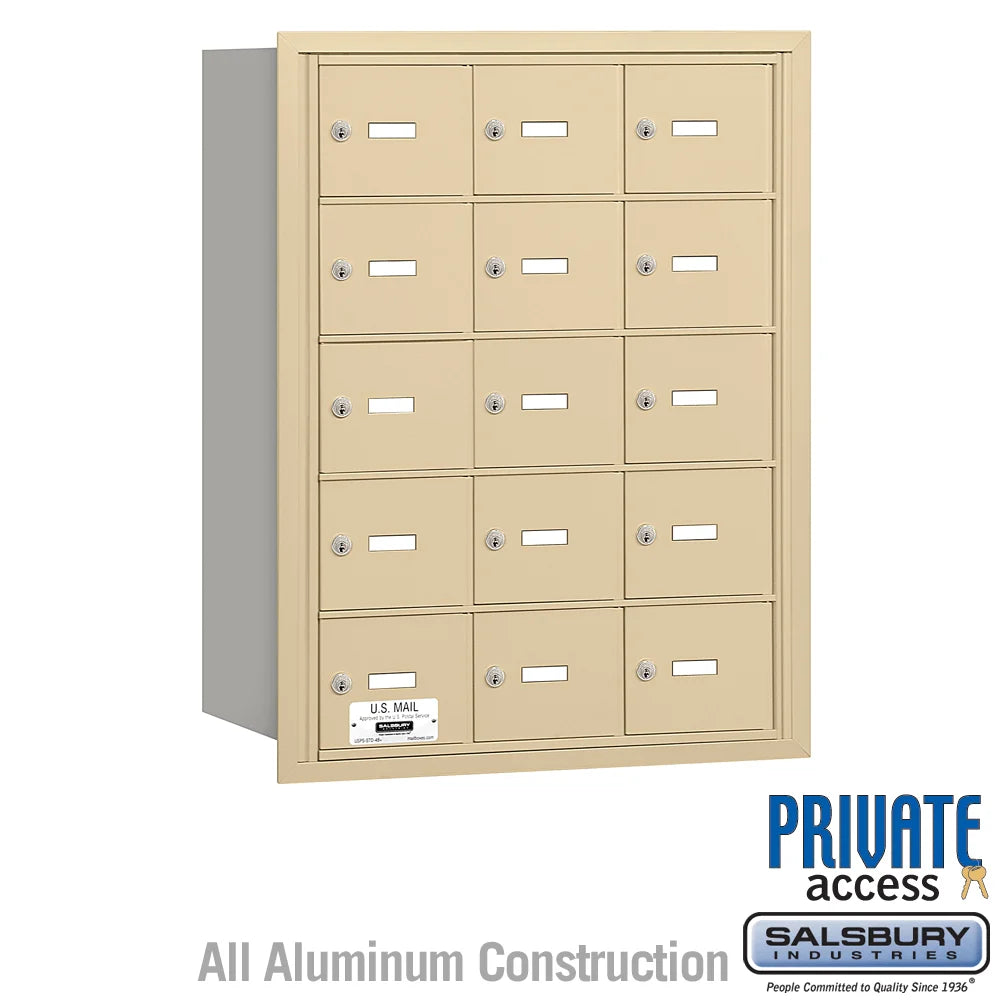 4B+ Horizontal Mailbox with 15 A Doors