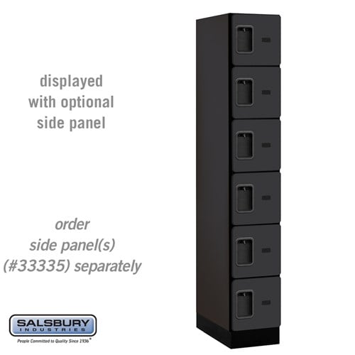 Designer Wood Locker — 6 Tier, 1 Wide