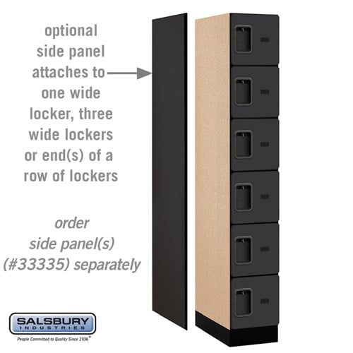 Designer Wood Locker — 6 Tier, 1 Wide