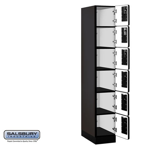 Designer Wood Locker — 6 Tier, 1 Wide