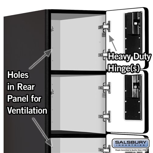 Designer Wood Locker — 6 Tier, 1 Wide