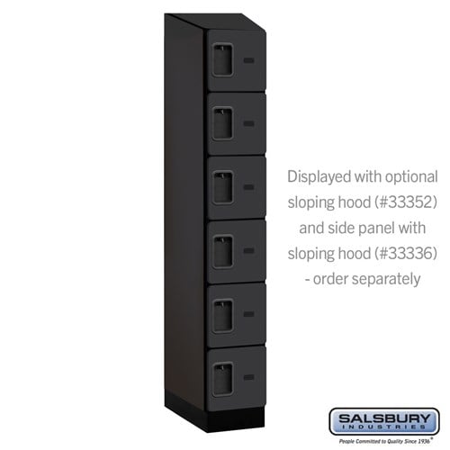 Designer Wood Locker — 6 Tier, 1 Wide