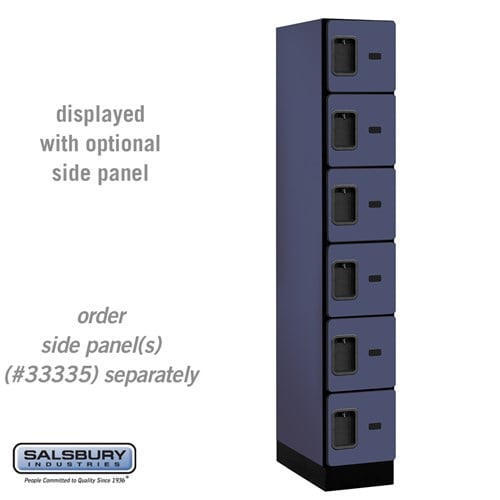Designer Wood Locker — 6 Tier, 1 Wide