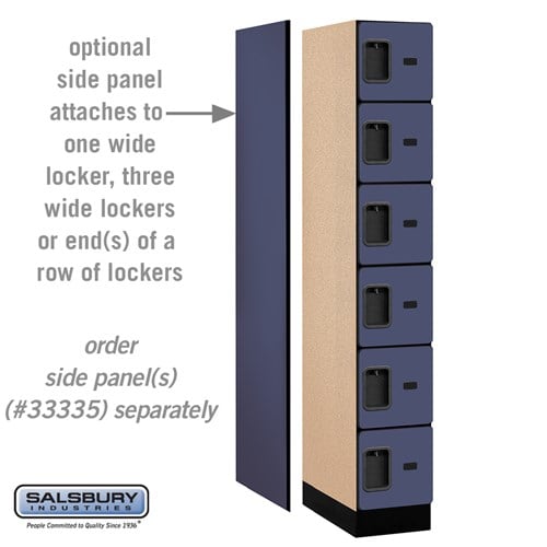 Designer Wood Locker — 6 Tier, 1 Wide