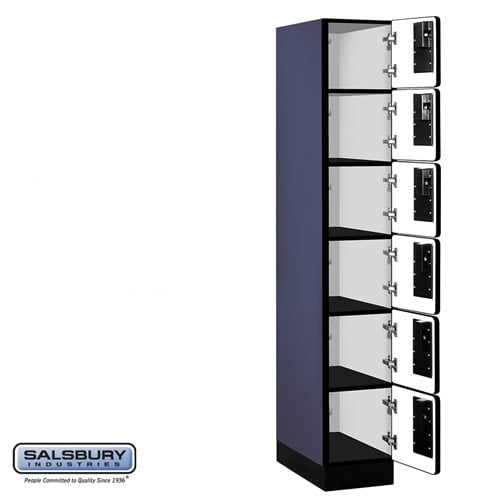Designer Wood Locker — 6 Tier, 1 Wide