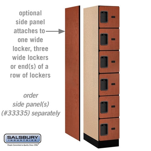 Designer Wood Locker — 6 Tier, 1 Wide
