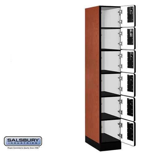 Designer Wood Locker — 6 Tier, 1 Wide