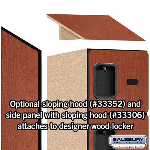 Designer Wood Locker — 6 Tier, 1 Wide