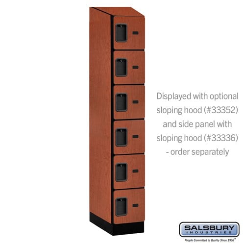 Designer Wood Locker — 6 Tier, 1 Wide