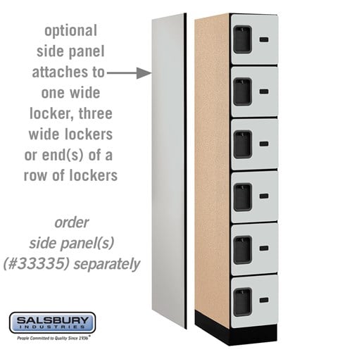 Designer Wood Locker — 6 Tier, 1 Wide
