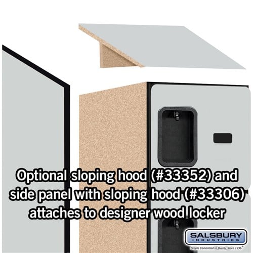 Designer Wood Locker — 6 Tier, 1 Wide