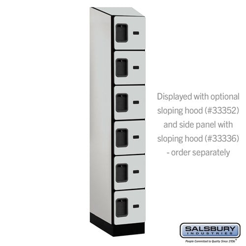 Designer Wood Locker — 6 Tier, 1 Wide