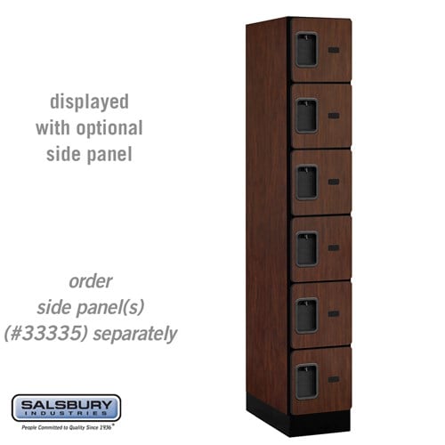 Designer Wood Locker — 6 Tier, 1 Wide