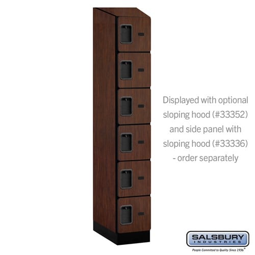 Designer Wood Locker — 6 Tier, 1 Wide