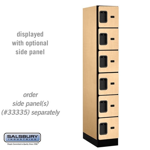 Designer Wood Locker — 6 Tier, 1 Wide