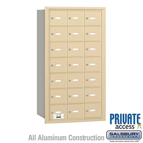 4B+ Horizontal Mailbox with 21 A Doors