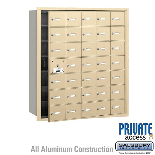 4B+ Horizontal Mailbox with 35 A Doors