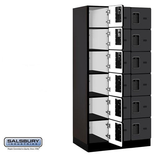 Designer Wood Locker — 6 Tier, 3 Wide