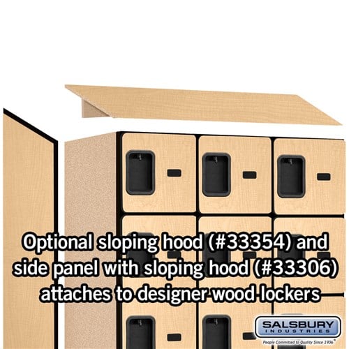 Designer Wood Locker — 6 Tier, 3 Wide
