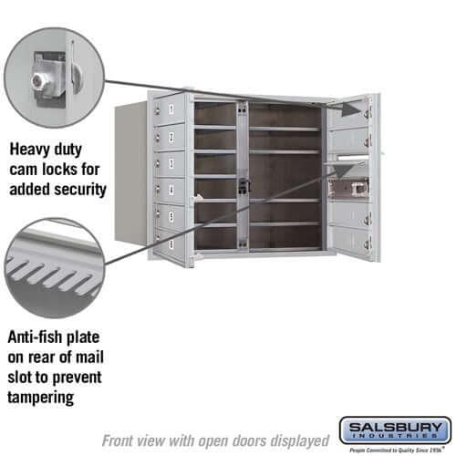 4C Horizontal Mailbox with 10 Doors - Your Locker Store