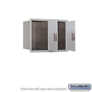 4C Horizontal Parcel Locker with 2 Doors