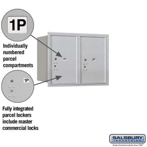 4C Horizontal Parcel Locker with 2 Doors