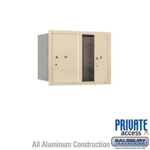 4C Horizontal Parcel Locker with 2 Doors