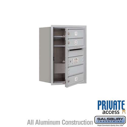 4C Horizontal Mailbox with 3 doors - Your Locker Store