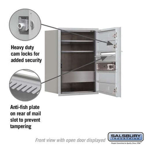 4C Horizontal Mailbox with 3 doors