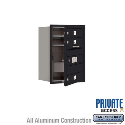 4C Horizontal Mailbox with 3 doors - Your Locker Store