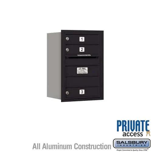 4C Horizontal Mailbox with 3 doors - Your Locker Store