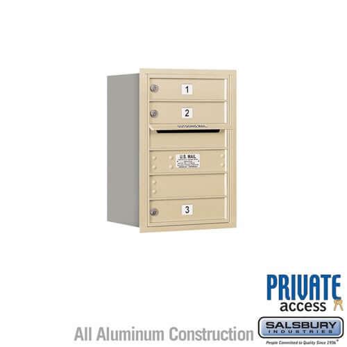4C Horizontal Mailbox with 3 doors - Your Locker Store