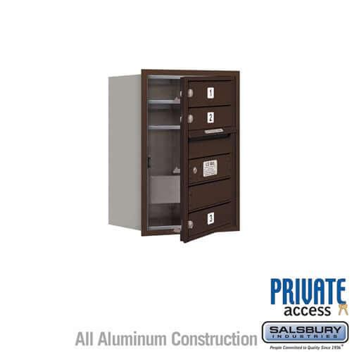 4C Horizontal Mailbox with 3 doors - Your Locker Store