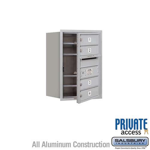 4C Horizontal Mailbox with 4 Doors - Your Locker Store