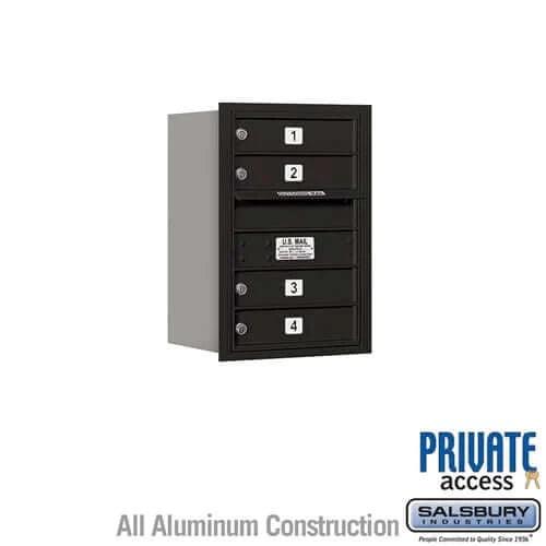 4C Horizontal Mailbox with 4 Doors - Your Locker Store
