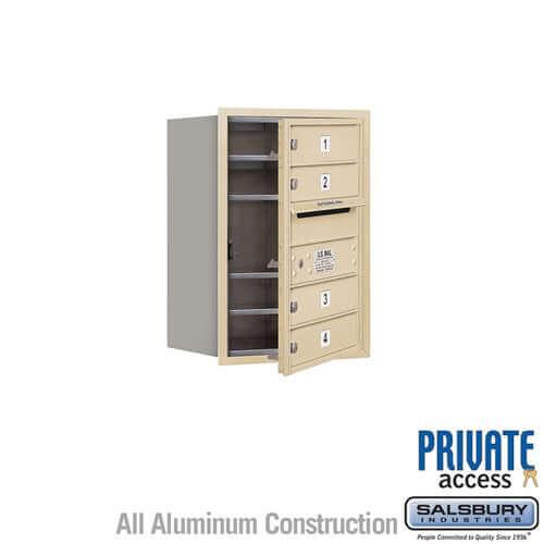 4C Horizontal Mailbox with 4 Doors - Your Locker Store