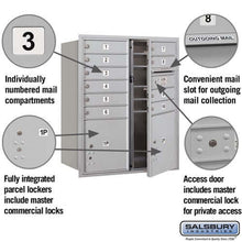 Load image into Gallery viewer, 4C Horizontal Mailbox with 10 Doors &amp; 2 Parcel Lockers