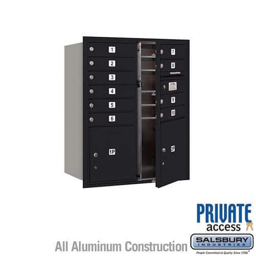 4C Horizontal Mailbox with 10 Doors & 2 Parcel Lockers - Your Locker Store