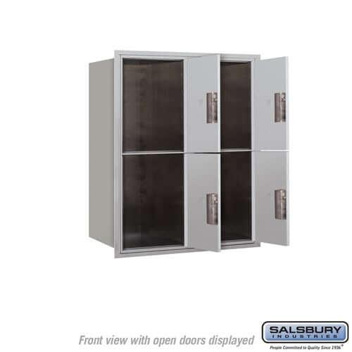 4C Horizontal Parcel Locker with 4 Doors - Your Locker Store