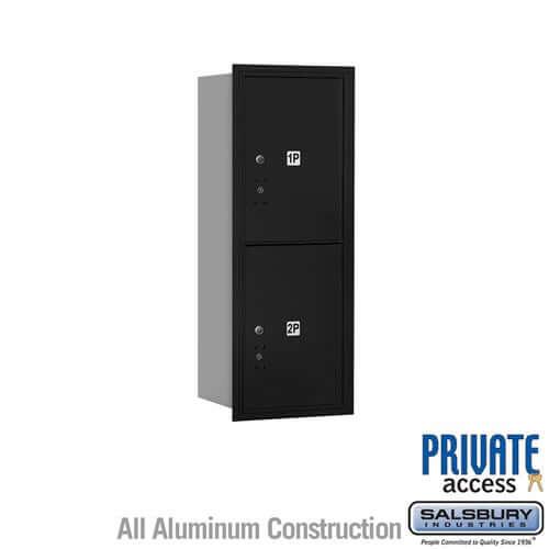 4C Horizontal Parcel Locker with 2 Doors - Your Locker Store