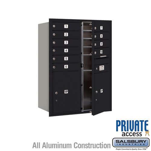 4C Horizontal Mailbox with 10 Doors & 2 Parcel Lockers - Your Locker Store