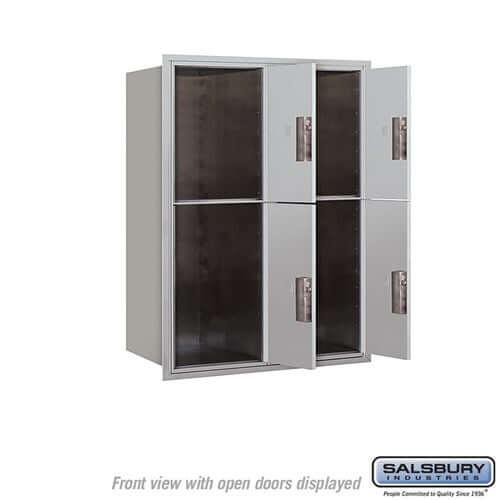 4C Horizontal Parcel Locker with 4 Doors - Your Locker Store