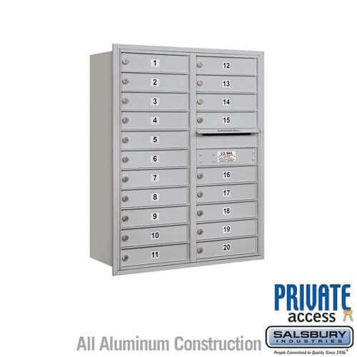4C Horizontal Mailbox with 20 Doors - Your Locker Store