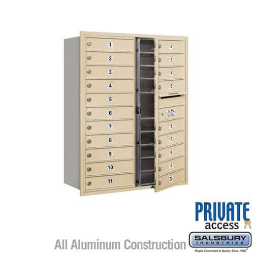 4C Horizontal Mailbox with 20 Doors - Your Locker Store
