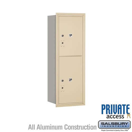 4C Horizontal Parcel Locker with 2 Doors - Your Locker Store