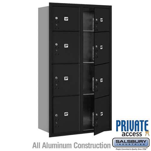 4C Horizontal Mailbox with 8 Parcel Lockers - Your Locker Store